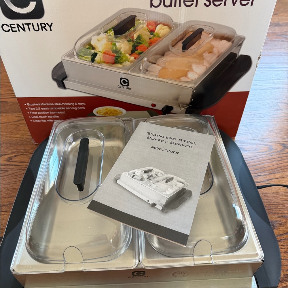NEW IN BOX Century Stainless Steel Buffet Server
